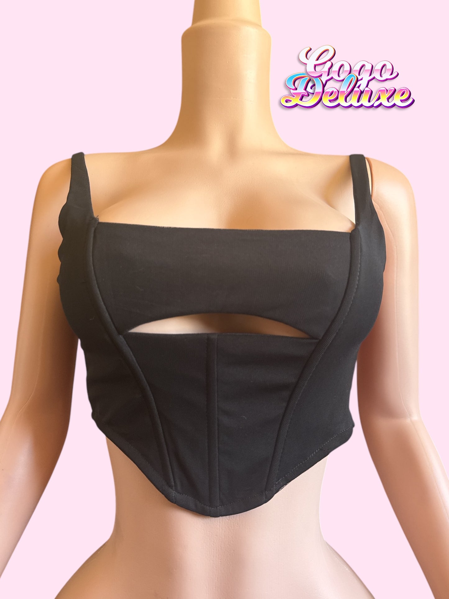 Top corset negro oficial